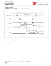 IS64WV10248BLL-10CTLA3 Datasheet Page 13