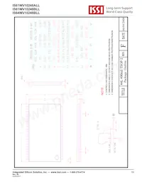 IS64WV10248BLL-10CTLA3 Datasheet Page 19