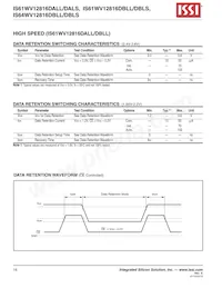 IS64WV12816DBLL-12BLA3 Datasheet Page 16