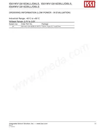 IS64WV12816DBLL-12BLA3 Datasheet Pagina 19