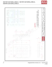 IS64WV12816DBLL-12BLA3 Datasheet Page 20