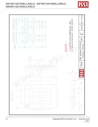 IS64WV12816DBLL-12BLA3 Datasheet Pagina 20