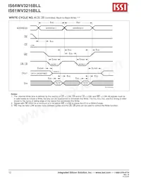 IS64WV3216BLL-15CTLA3 Datasheet Pagina 12