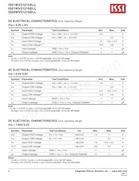 IS64WV51216BLL-10MA3-TR Datasheet Page 6