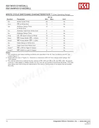 IS64WV51216EDBLL-10BLA3 Datasheet Page 12