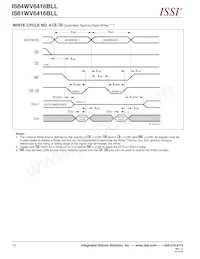 IS64WV6416BLL-15TA3-TR Datasheet Page 12