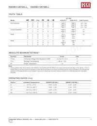 IS65WV12816BLL-55TA3-TR Datasheet Page 3