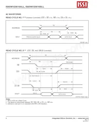 IS65WV25616BLL-70TLA3 Datasheet Page 8
