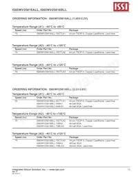 IS65WV25616BLL-70TLA3 Datenblatt Seite 13