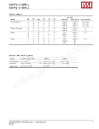 IS66WV1M16DBLL-70BLI-TR Datasheet Page 3