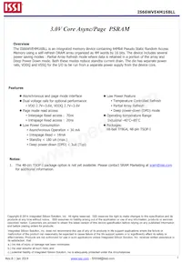 IS66WVE4M16BLL-70BLI-TR Datasheet Copertura