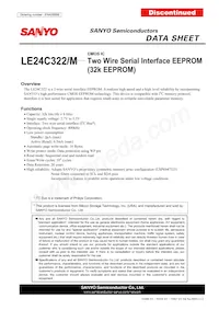 LE24C322M-TLM-E Datasheet Cover