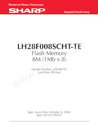LH28F008SCHT-TE Datenblatt Cover
