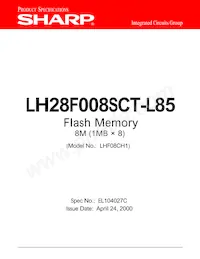 LH28F008SCT-L85 Datasheet Cover