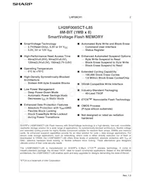 LH28F008SCT-L85 Datasheet Pagina 5