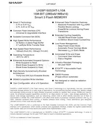 LH28F160S3HT-L10A Datasheet Page 4