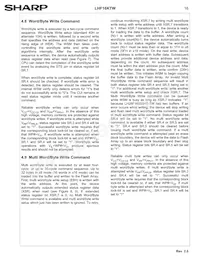 LH28F160S5HT-TW Datasheet Page 19