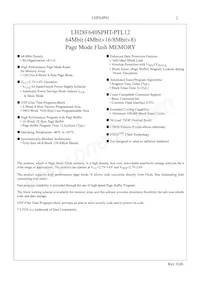 LH28F640SPHT-PTL12 Datasheet Page 4