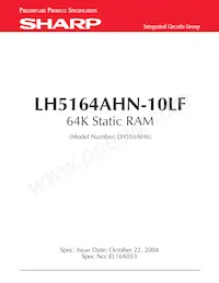 LH5164AHN-10LF Datenblatt Cover