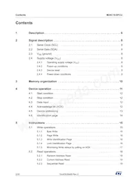 M24C16-DFCU6TP/K數據表 頁面 2