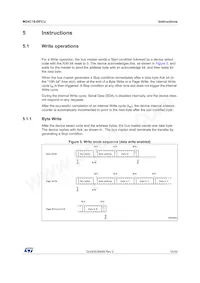 M24C16-DFCU6TP/K數據表 頁面 15