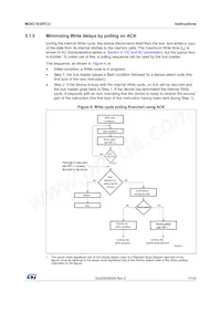 M24C16-DFCU6TP/K數據表 頁面 17