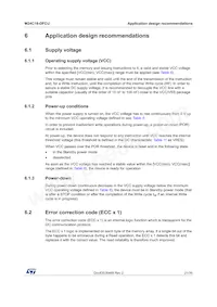 M24C16-DFCU6TP/K Datasheet Page 21