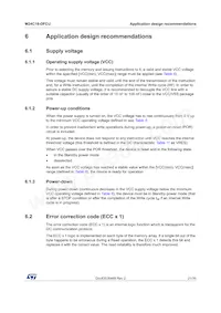 M24C16-DFCU6TP/K數據表 頁面 21