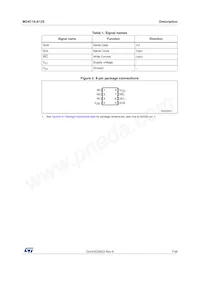 M24C16-DRDW3TP/K Datasheet Page 7