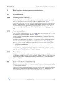 M24C16-DRDW3TP/K數據表 頁面 21