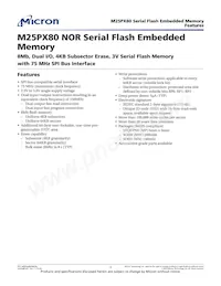 M25PX80-VMN6P Datasheet Cover