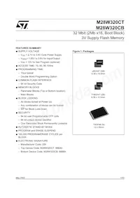 M28W320CT90N6 Datenblatt Cover