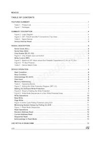M34C02-RMB6TG Datasheet Page 2