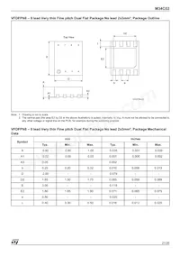 M34C02-WMN6T Datasheet Page 21