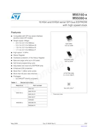 M95160-MN6TP Datasheet Cover
