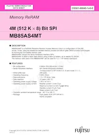 MB85AS4MTPF-G-BCERE1數據表 封面