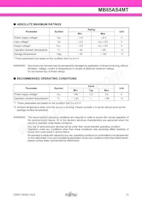 MB85AS4MTPF-G-BCERE1 Datasheet Page 15
