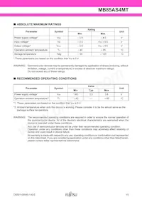 MB85AS4MTPF-G-BCERE1數據表 頁面 15