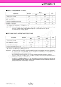 MB85R4002ANC-GE1 Datasheet Page 5