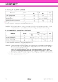 MB85RC04VPNF-G-JNERE1 Datenblatt Seite 12