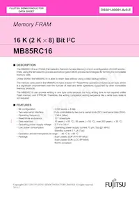 MB85RC16PN-G-AMERE1 Datasheet Cover