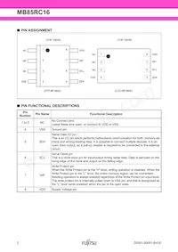 MB85RC16PN-G-AMERE1 Datasheet Page 2
