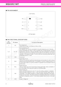 MB85RC1MTPNF-G-JNERE1 Datasheet Page 2