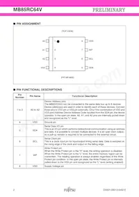 MB85RC64VPNF-G-JNERE1 Datasheet Page 2