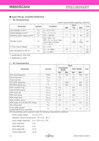 MB85RC64VPNF-G-JNERE1 Datasheet Pagina 12