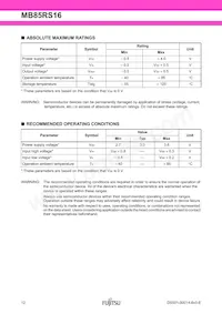 MB85RS16PNF-G-JNERE1 Datasheet Pagina 12