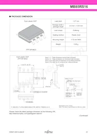 MB85RS16PNF-G-JNERE1數據表 頁面 21