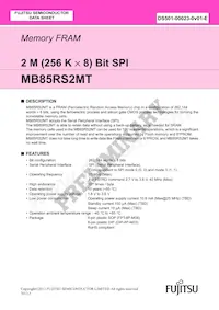 MB85RS2MTPH-G-JNE1 Datasheet Cover