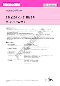 MB85RS2MTPH-G-JNE1 데이터 시트 표지