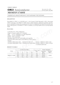 MSM51V17405F-60T3-K Datasheet Pagina 2